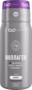 BioExpert, Вкусный коллаген (ананас), шоты, 12х50 мл