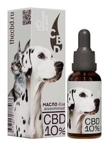 MotherPlant, CBD масло для животных 10% «Изолят» (без привкуса), жидкость, 30 мл