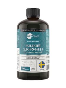 MEDCRAFT, Хлорофилл со спирулиной, жидкость, 500 мл