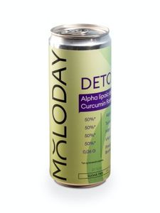MOLODAY, Функциональный слабогазированный безалкогольный напиток «Detox», 6х330 мл