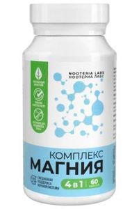 Nooteria Labs, Комплекс Магния 4 в 1, капсулы, 60 шт.