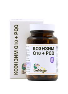BioMagic, Коэнзим Q10 (убихинол) + PQQ, капсулы, 60 шт.