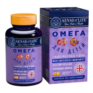SENSE OF LIFE, Омега для детей (ДГК), капсулы, 60 шт.