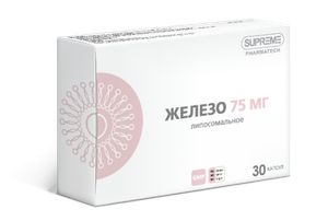 Supreme Pharmatech, Липосомальное железо, капсулы, 30 шт.