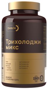 Dietelle, Трихолоджи микс (для улучшения состояния волос), капсулы, 60 шт.