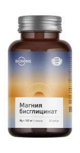 Biomins, Магний (бисглицинат хелат), капсулы, 60 шт.