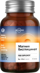 Biomins, Магний (бисглицинат), капсулы, 60 шт.