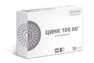Supreme Pharmatech, Липосомальный Цинк (пиколинат), капсулы, 30 шт.