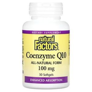 Natural Factors, Коэнзим Q10, капсулы, 30 шт.