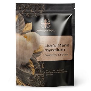 Amazonica, Lion’s Mane, Ежовик гребенчатый, порошок, 100 г