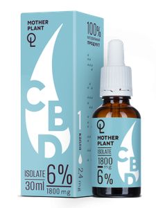 MotherPlant, CBD масло 6% «Изолят» (без привкуса), жидкость, 30 мл